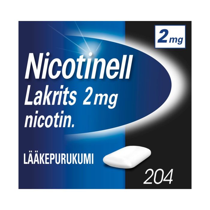 NICOTINELL LAKRITS lääkepurukumi 2 mg 204 fol bild 2