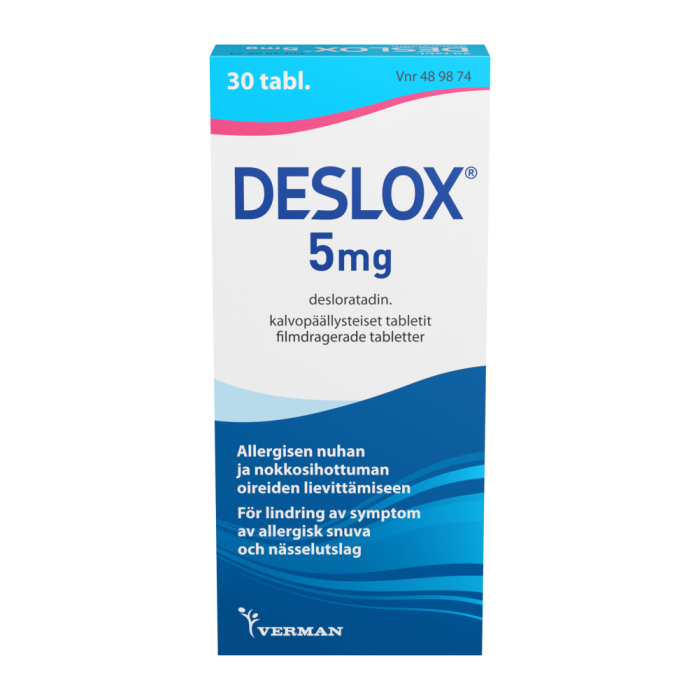 DESLOX 5 mg tabl, kalvopääll 30 fol bild 2