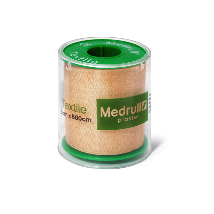 Medrull Textile kiinnelaastari beige 5cmx500cm 1 kpl