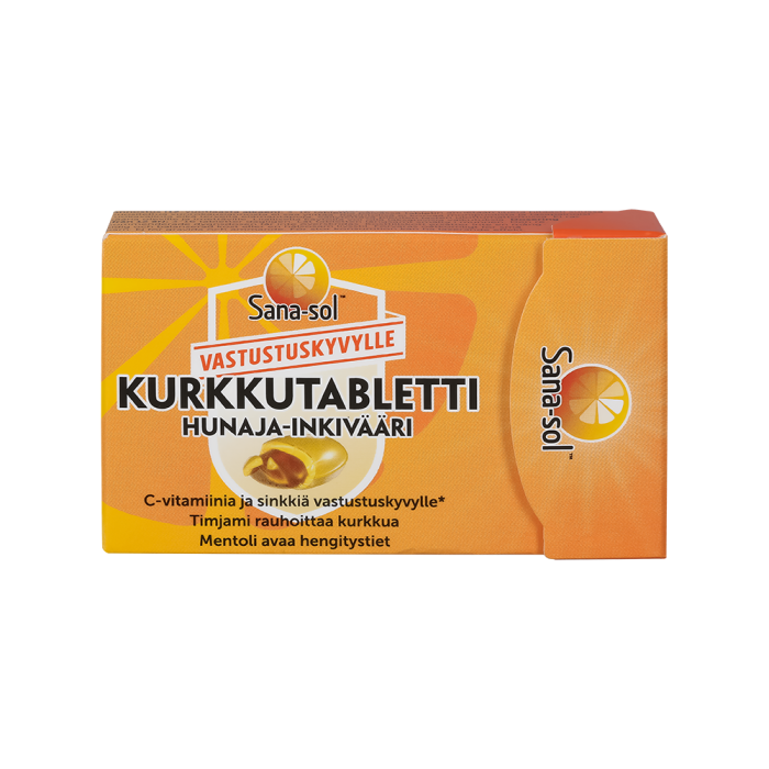 Sana-Sol Hunaja-Inkivääri kurkkutabletti  16 kpl bild 2