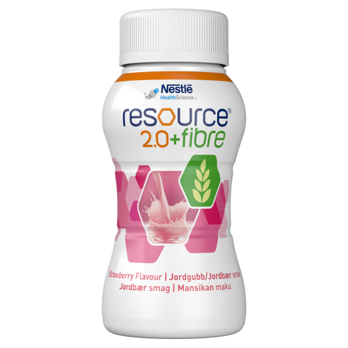 Resource 2.0+Fibre Mansikka 4x200 ml bild 1