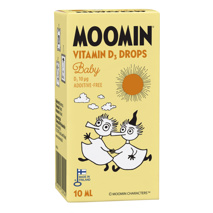 Moomin Vitamin D 10 µg Drops 10 ml