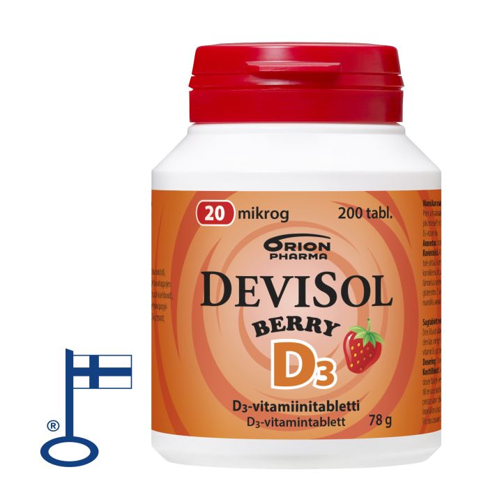 DEVISOL BERRY 20 MIKROG IMESKELYTABLETTI 200 kpl bild 2