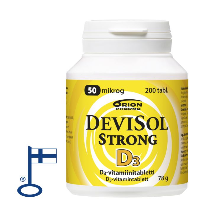 DEVISOL STRONG 50 MIKROG IMESKELYTABLETTI 200 TABL bild 1