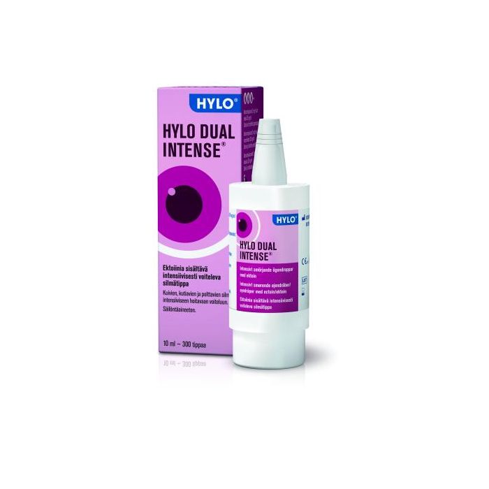 HYLO Dual Intense hyaluronihappo 2,0 mg/ml + ektoiini 20 mg/ml 10 ml