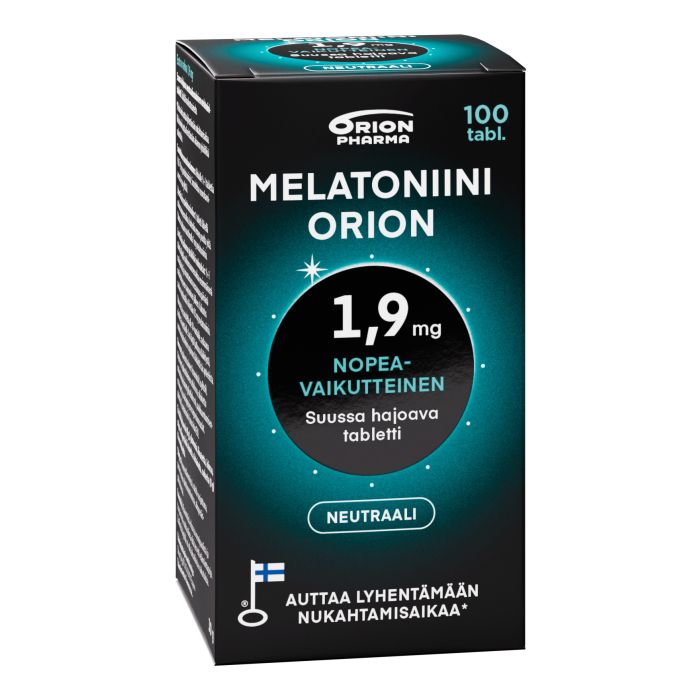 MELATONIINI ORION 1,9 MG SUUSSA HAJOAVA 100 TABL bild 1