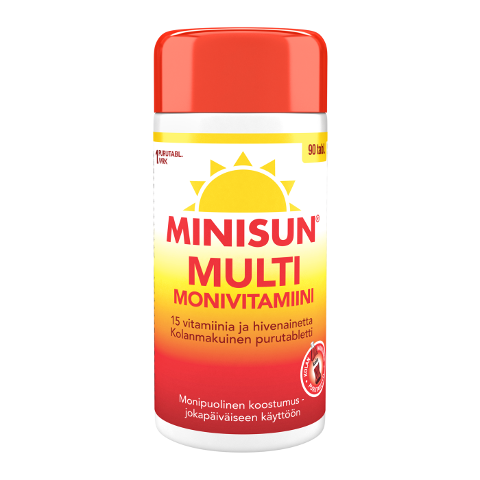 Minisun Monivitamiini Multi Kola 90 tabl