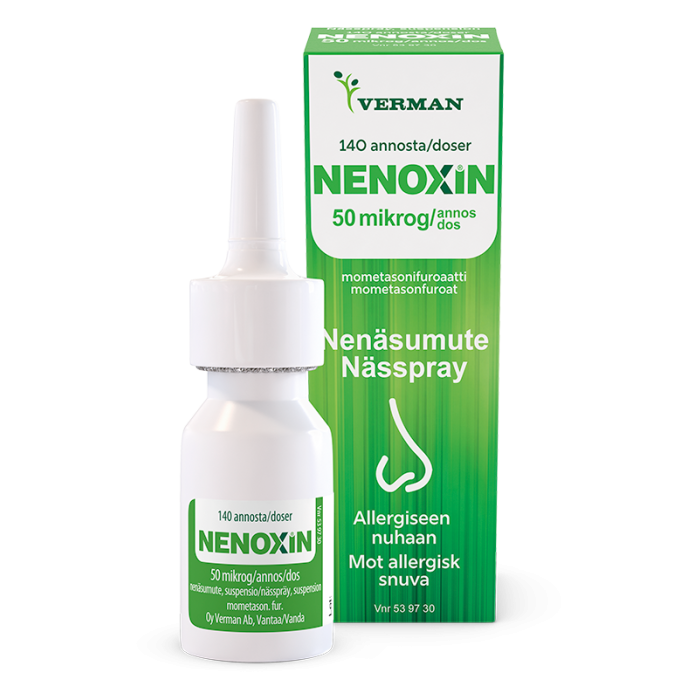 NENOXIN nenäsumute, suspensio 50 mikrog/annos 140 annosta bild 1