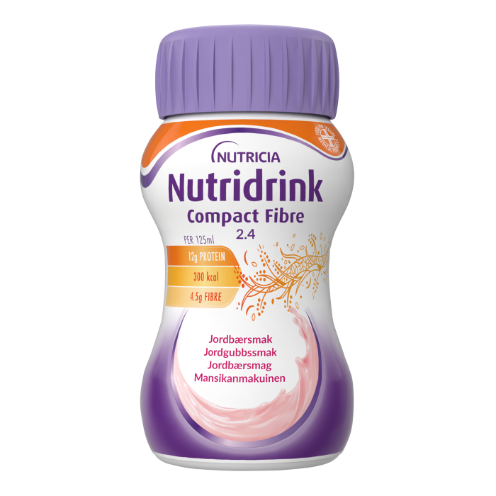 Nutridrink Compact Fibre mansikka 4X125 ml bild 2