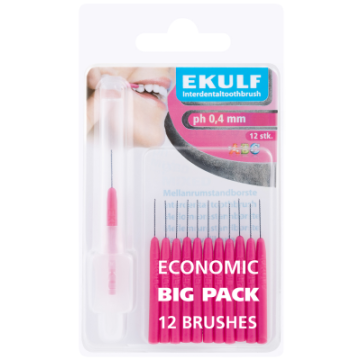 Ekulf hammasväliharja ph ABC 0,4 violetti  12 kpl