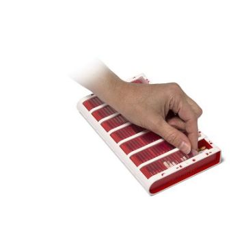 Schine Pill Box L lääkeannostelija ruotsink. punainen 1 kpl