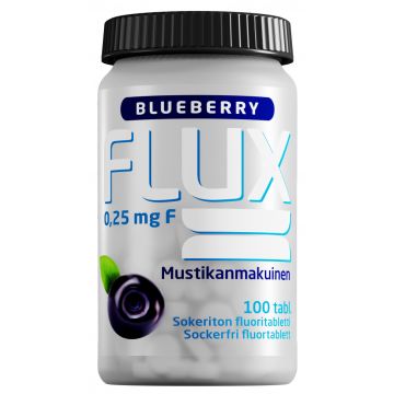 Flux Blueberry fluoritabletti 250 mikrog 100 imeskelytabl