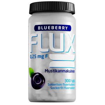 Flux Blueberry fluoritabletti 250 mikrog 300 imeskelytabl