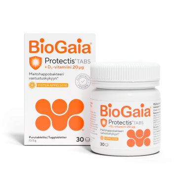 BioGaia Tabs+D3 Appelsiini 30 tabl