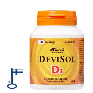 DEVISOL 10 MIKROG IMESKELYTABLETTI 200 tabl