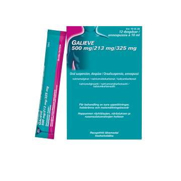 GALIEVE 500/213/325 mg oraalisusp, annospussi 12x10 ml