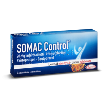 SOMAC CONTROL 20 mg enterotabl 7 fol