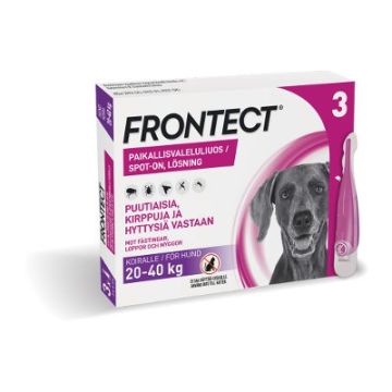 FRONTECT 270,4/2019,2 mg vet paikallisvaleluliuos (koirille 20-40 kg)3x4 ml