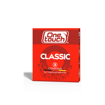 One Touch Classic liukastetut kondomit  klassiset 3 kpl