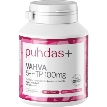 Puhdas+ 5-HTP 100 mg vegekaps  60 kpl