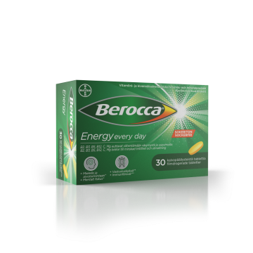 BEROCCA ENERGY TABLETTI KALVOPÄÄLLYSTETTY 30 kpl
