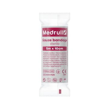 Medrull harsoside Gauze bandage steriili 10 cm x 5 m 1 kpl