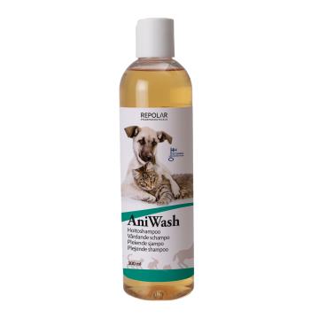 Aniwash hoitoshampoo eläimille muovipullo keinukorkilla 300 ml