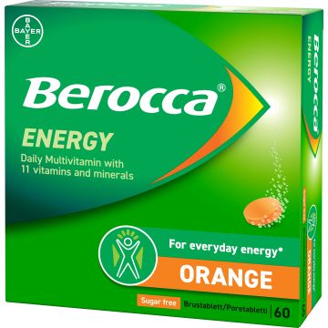 BEROCCA ENERGY ORANGE PORETABLETTI 60 kpl