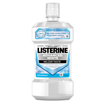 LISTERINE ADVANCED WHITE MILDER TASTE SUUVESI 500 ML