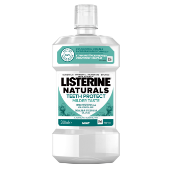 LISTERINE NATURALS TEETH PROT MILDER TASTE 500 ML
