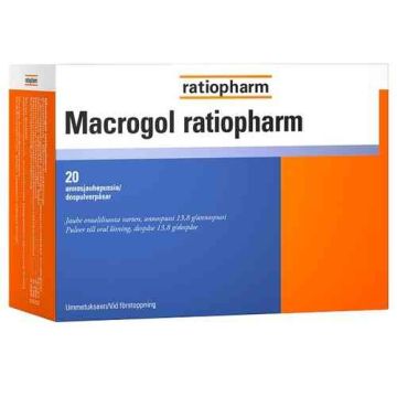 MACROGOL RATIOPHARM  ANNOSPUSSI 13,8G 20 KPL 