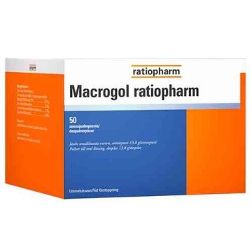 MACROGOL RATIOPHARM  ANNOSPUSSI 13,8G 50 KPL