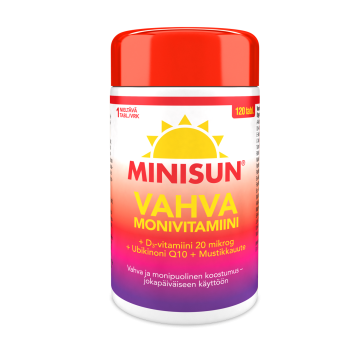MINISUN MONIVITAMIINI VAHVA 120 TABL