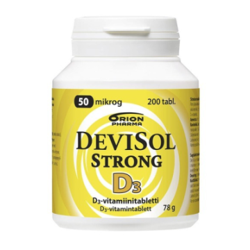 DEVISOL STRONG 50 MIKROG IMESKELYTABLETTI 200 TABL