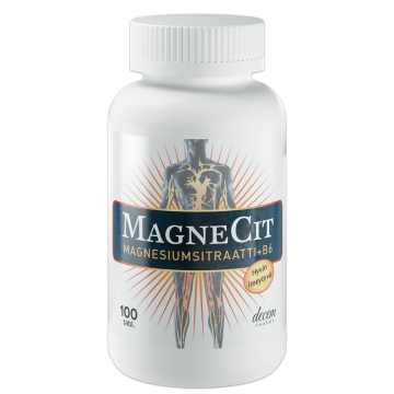 MagneCit Magnesiumsitraatti + B6-vitamiini 100 tabl