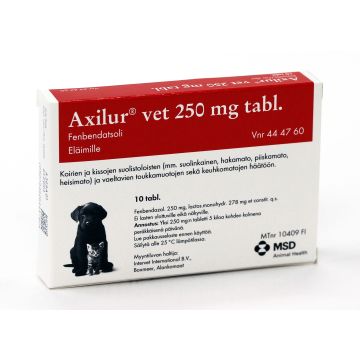 AXILUR 250 mg vet tabl 10 fol