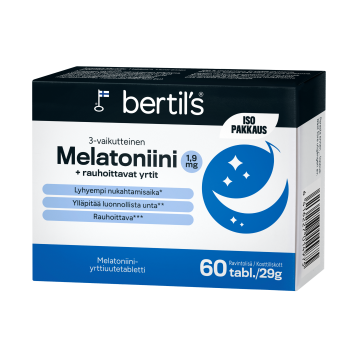 bertils Melatoniini 1,9 mg + yrtit 60 tabl