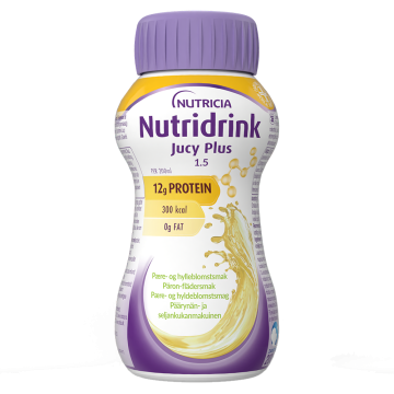 Nutridrink Jucy Plus päärynä-seljankukka 4X200 ml