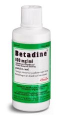 BETADINE 100 mg/ml paikallisantiseptiliuos 100 ml