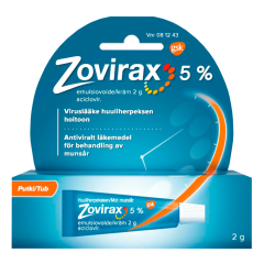 ZOVIRAX 5 % emuls voide 2 g