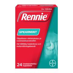 RENNIE SPEARMINT imeskelytabl 24 fol