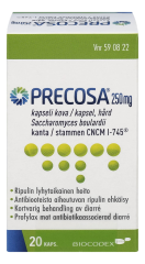 PRECOSA 250 mg kaps, kova 20 kpl