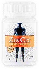 ZINCIT SINKKISITRAATTI + C-VIT 120 TABL