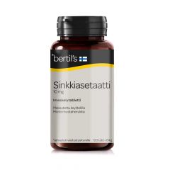 bertils Sinkkiasetaatti imeskeltävä tabletti 120 kpl