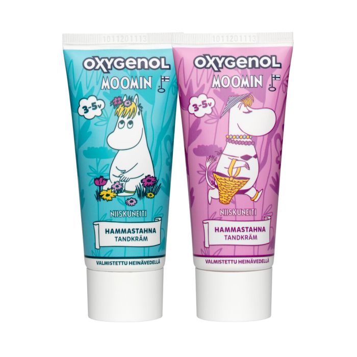 1000013945_Oxygenol_Muumi_Niiskun_3_5v_last_Hammastahna_50_ml_pakkauskuva_Pakkauskuva21184_jpg
